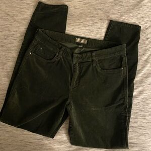 Kut from the Kloth | Women’s ‘Diana’ Dark Green Corduroy Skinny Jeans
